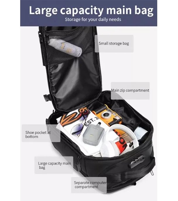 Ozuko 9309L Waterproof Backpack – photo 4
