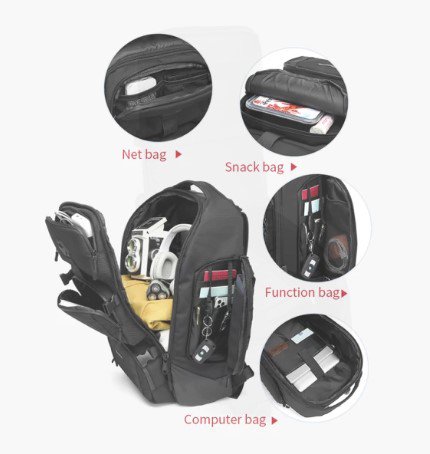 Ozuko 9386 Waterproof Travel Backpack – photo 4