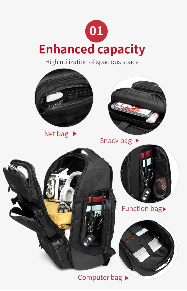 Ozuko 9386 Waterproof Travel Backpack – photo 3