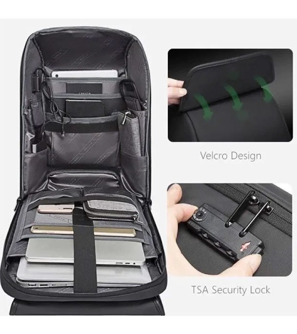 BANGE BG-7276 Waterproof TSA Lock Backpack – photo 4