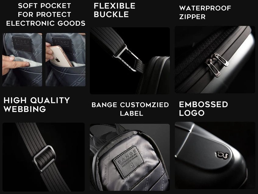 BANGE BG-7353 Hardshell Crossbody Bag – photo 6