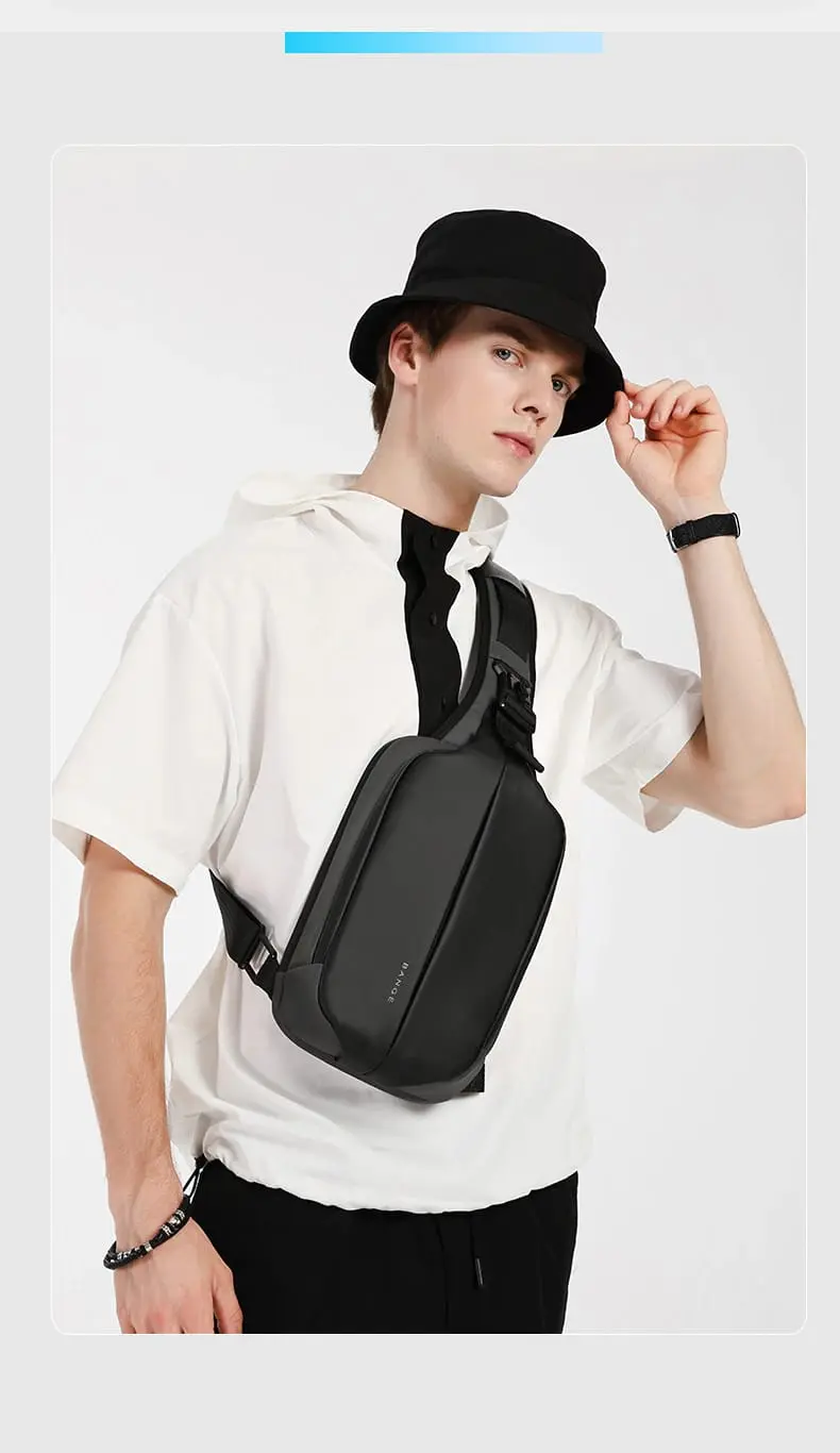 BANGE BG-7210 Premium Crossbody Sling Bag – Stylish Anti-Theft Shoulder Bag with Large Capacity & 9.7-Inch Laptop Compartment