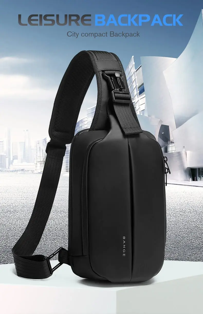 BANGE BG-7210 Premium Crossbody Sling Bag – Stylish Anti-Theft Shoulder Bag with Large Capacity & 9.7-Inch Laptop Compartment