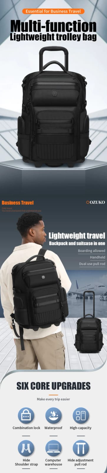 Ozuko 9820L Trolley Backpack – photo 5