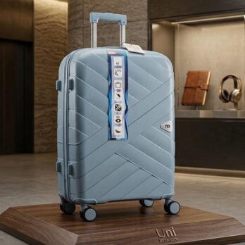 # Premium 28″ Sky Blue Trolley Luggage Set (20″, 24″, 28″) | Stylish & Durable Travel Suitcase with 360° Spinner Wheels & TSA Lock – Real Shopping BD